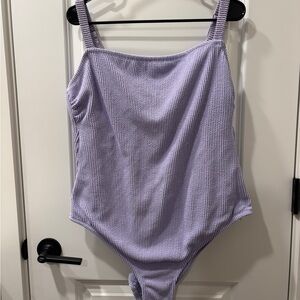 Lilac Textured Swimsuit